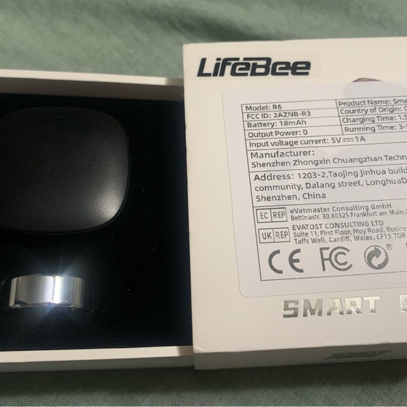 LifeBee Smart Ring. New. Model R6. Color: Silver. #9 - Picture 2 of 3